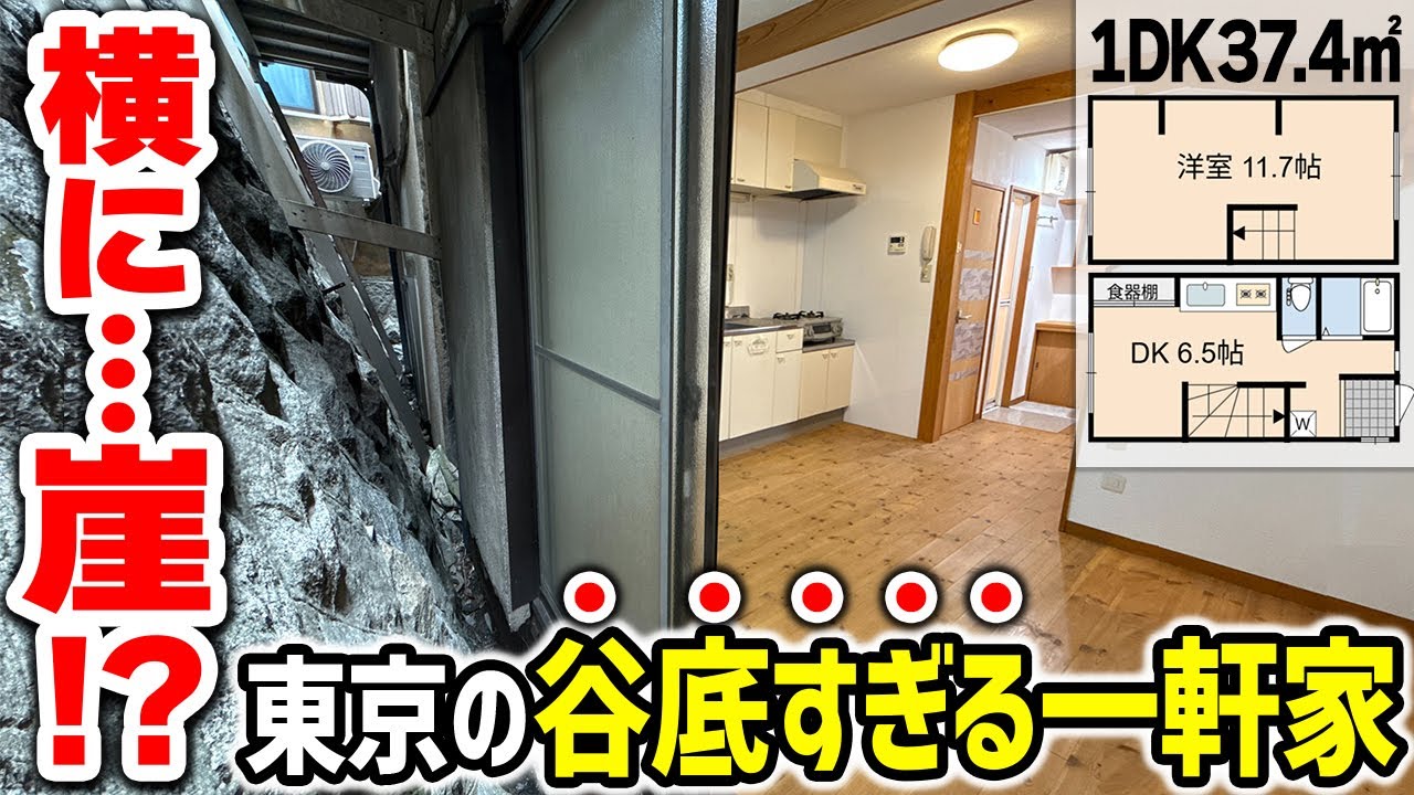 【崖×谷底】東京の秘境!? 家の横が崖すぎる一軒家