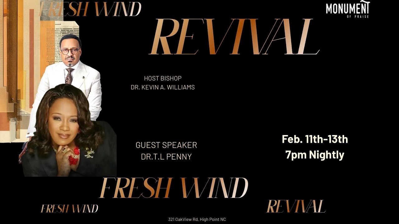 Fresh Wind Revival 2026 Night 3 | Dr. T.L. Penny