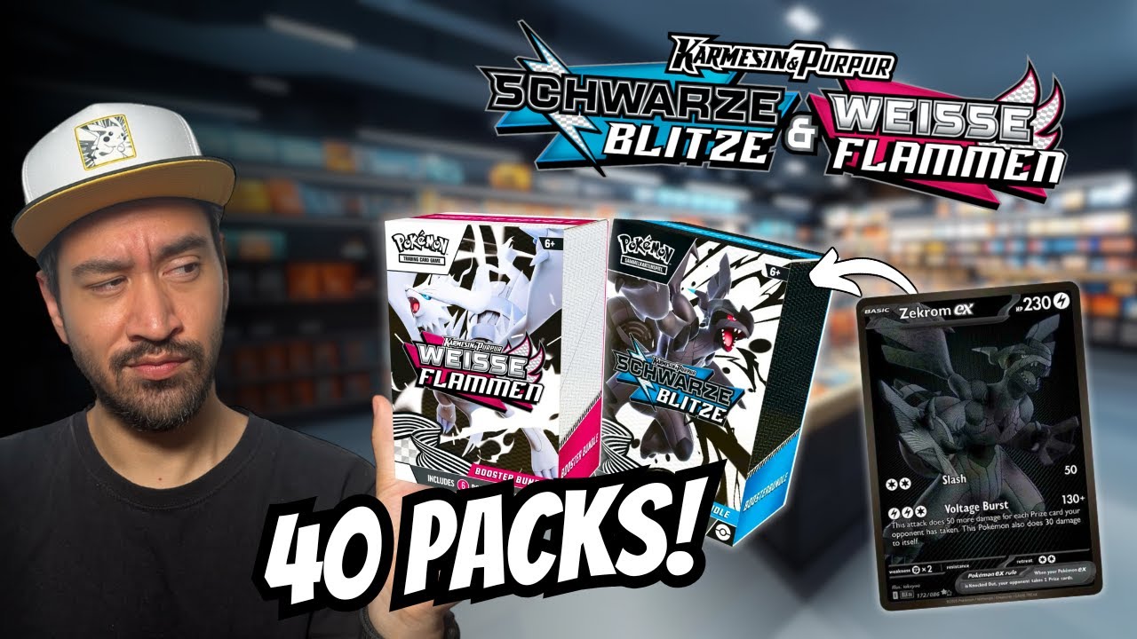 Sehe ich SCHWARZ?! Ich öffne 40 Packs Schwarze Blitze & Weiße Flammen!