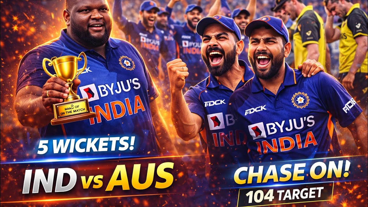 🔴 LIVE – INDIA vs AUSTRALIA | Rohit & Kohli Chase! | Cornwall On Fire 🔥 | Cricket 24 PS5