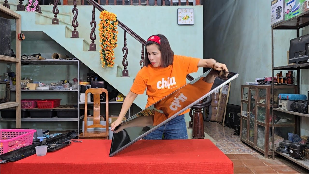 Repair LG 43LF630 TV with broken LED light / Hải daily life