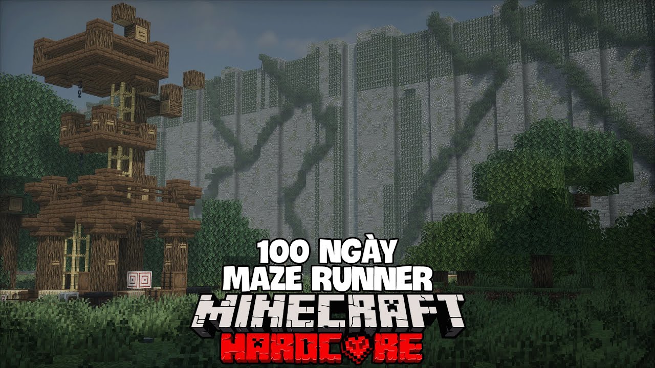 Kijay Sinh Tồn 100 NGÀY MINECRAFT THE MAZE RUNNER SIÊU KHÓ Cùng Với Siro, Kuro, Ozin, Kisa!!