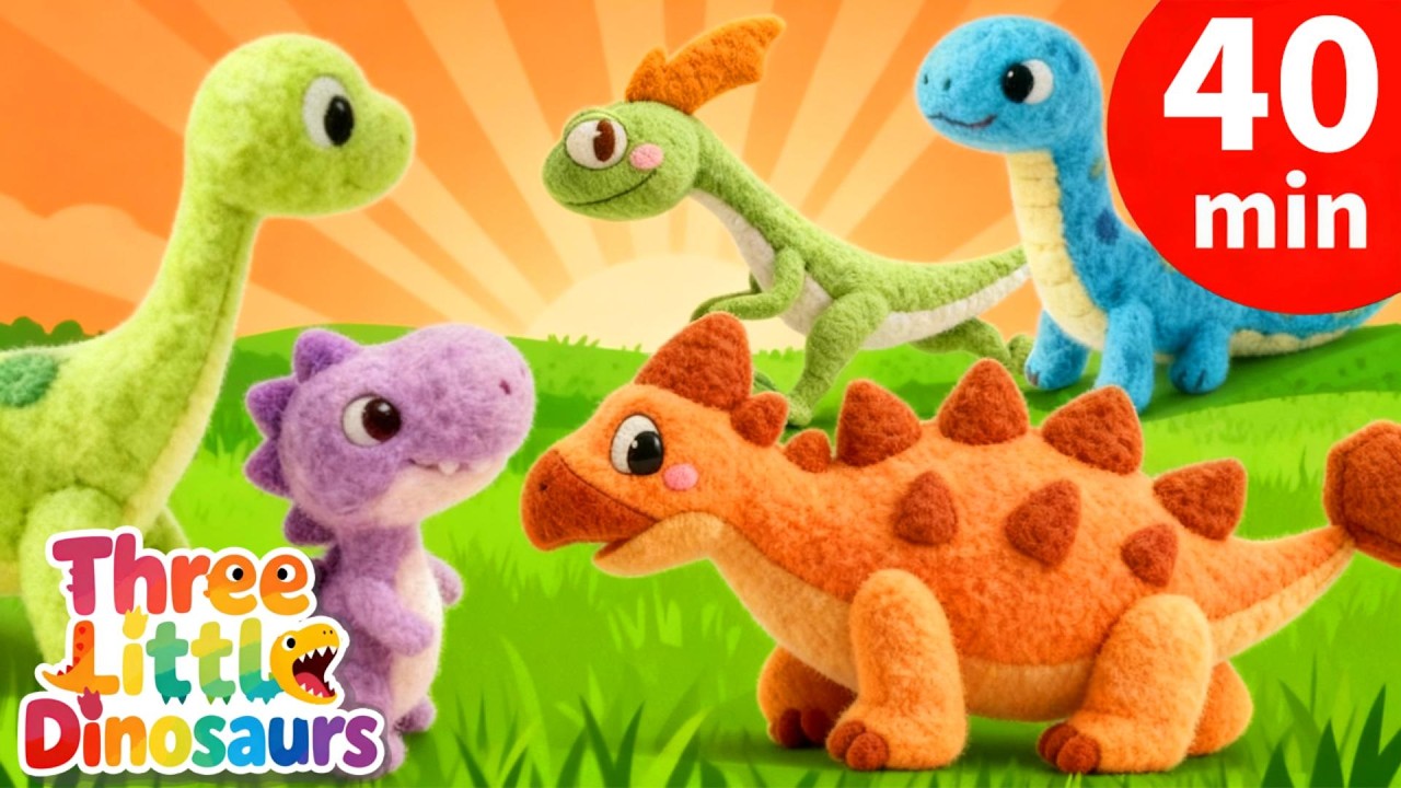 40 Min Dinosaur Songs | Nursery Rhymes | Dinosaurs for Kids | Toddlers, Kids, Babies Songs