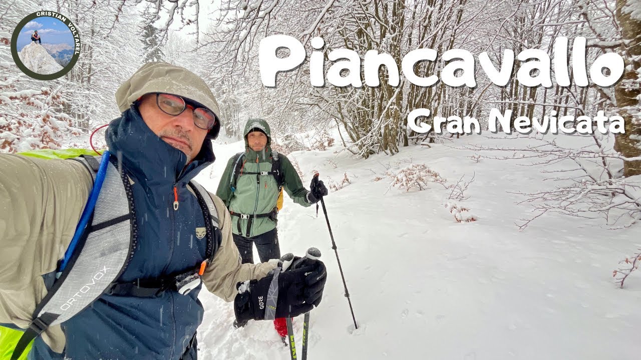 Piancavallo escursione invernale con gran nevicata