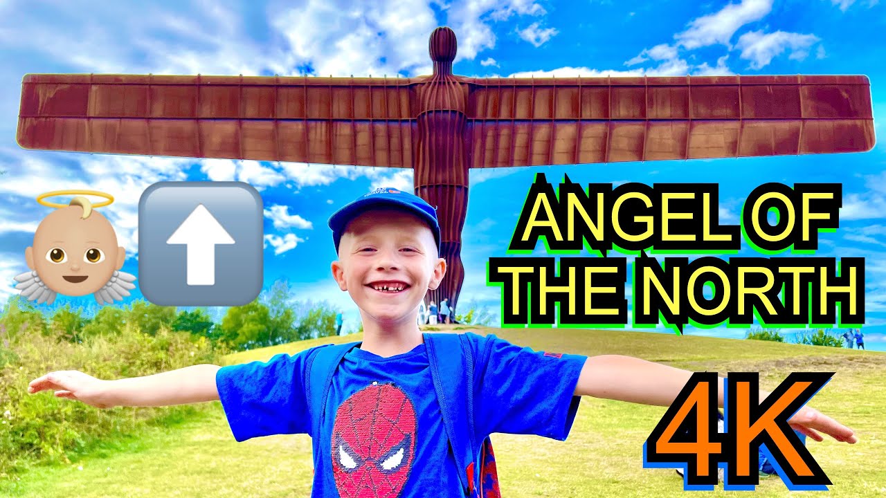 Logan visits the ANGEL OF THE NORTH in Gateshead - Things to do in Gateshead - 4K Vlog