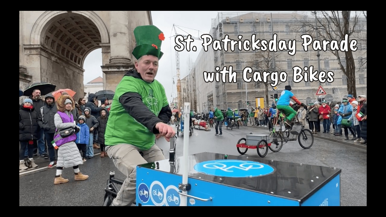 St. Patricksday Parade Munich with Freie Lastenradl