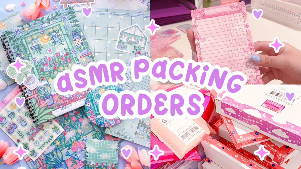 ASMR Packing Your Orders, New Shop Update, No Music | STUDIO VLOG #28