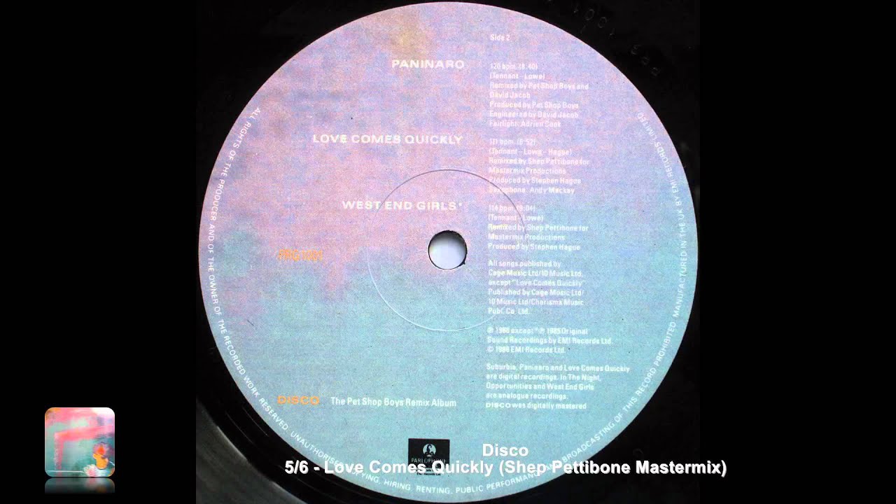 Pet Shop Boys - Love Comes Quickly (Shep Pettibone Mastermix)