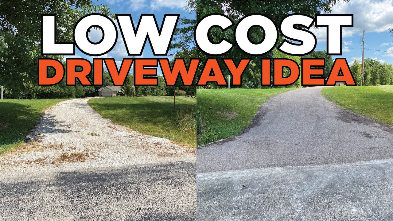 Low Cost Driveway idea for your gravel lane