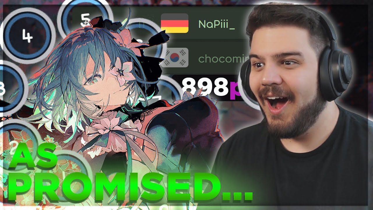 COOKIEZI SNIPED... osu! 8.17 ⭐ As Promised... +898pp