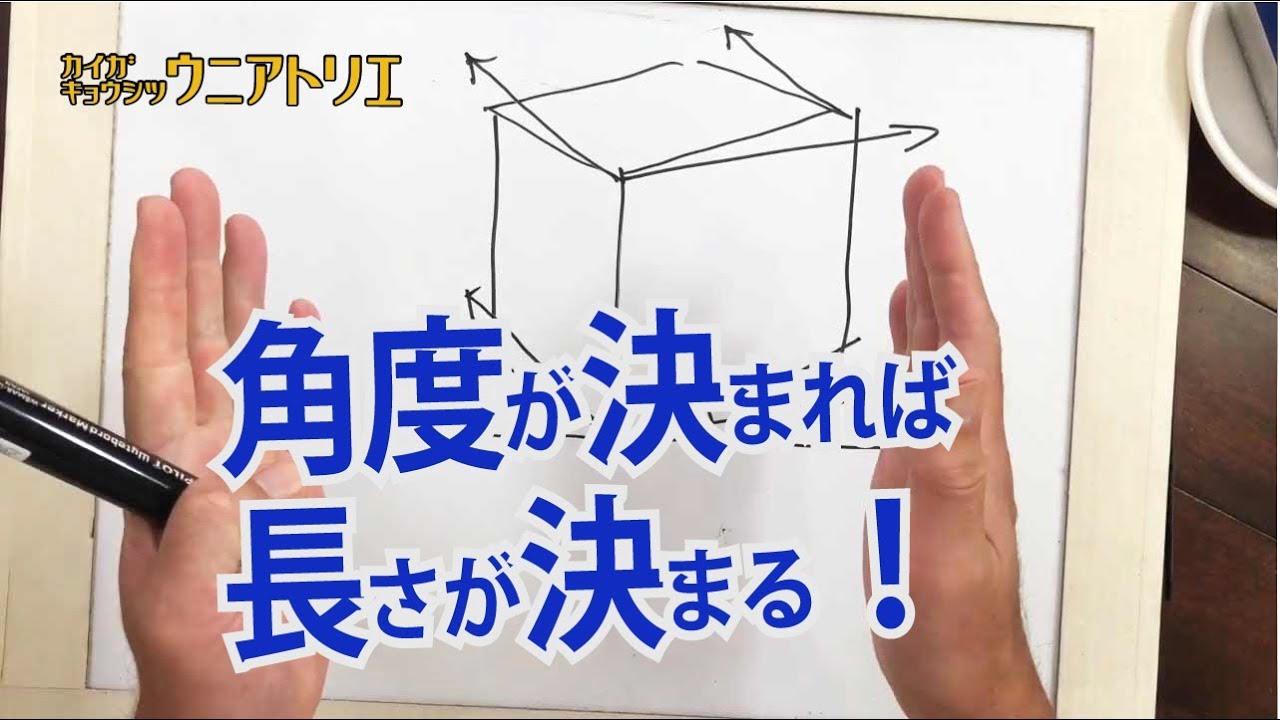 立方体の描き方【角度と長さの密接な関係】絵画教室の動画レッスン 字幕付