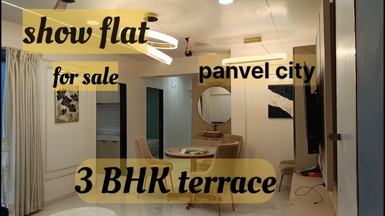3 BHK Terrace Flat for Sale in Panvel City l Near Station | G+10 Tower | Fully Furnished Show Flat |