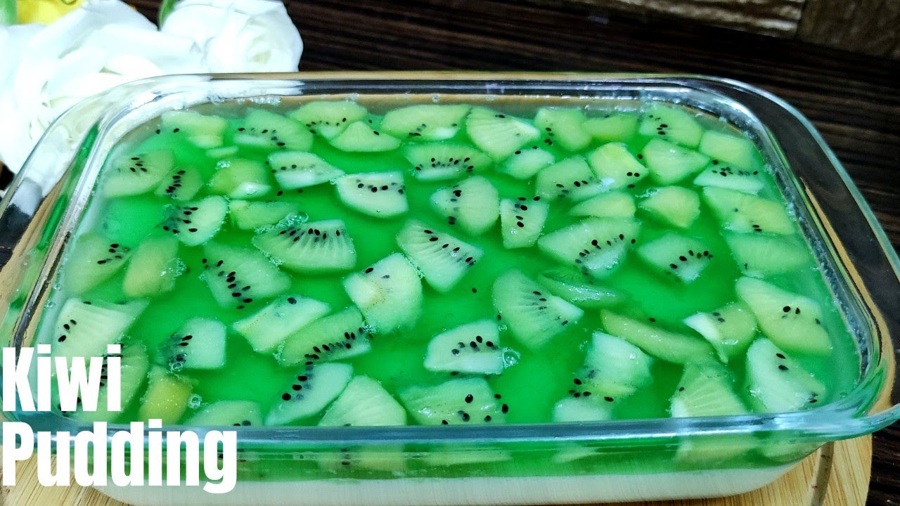 Agar Agar Kiwi Pudding/Easy Milk Pudding/Layered Pudding/china grass recipe#agaragar#milkpudding