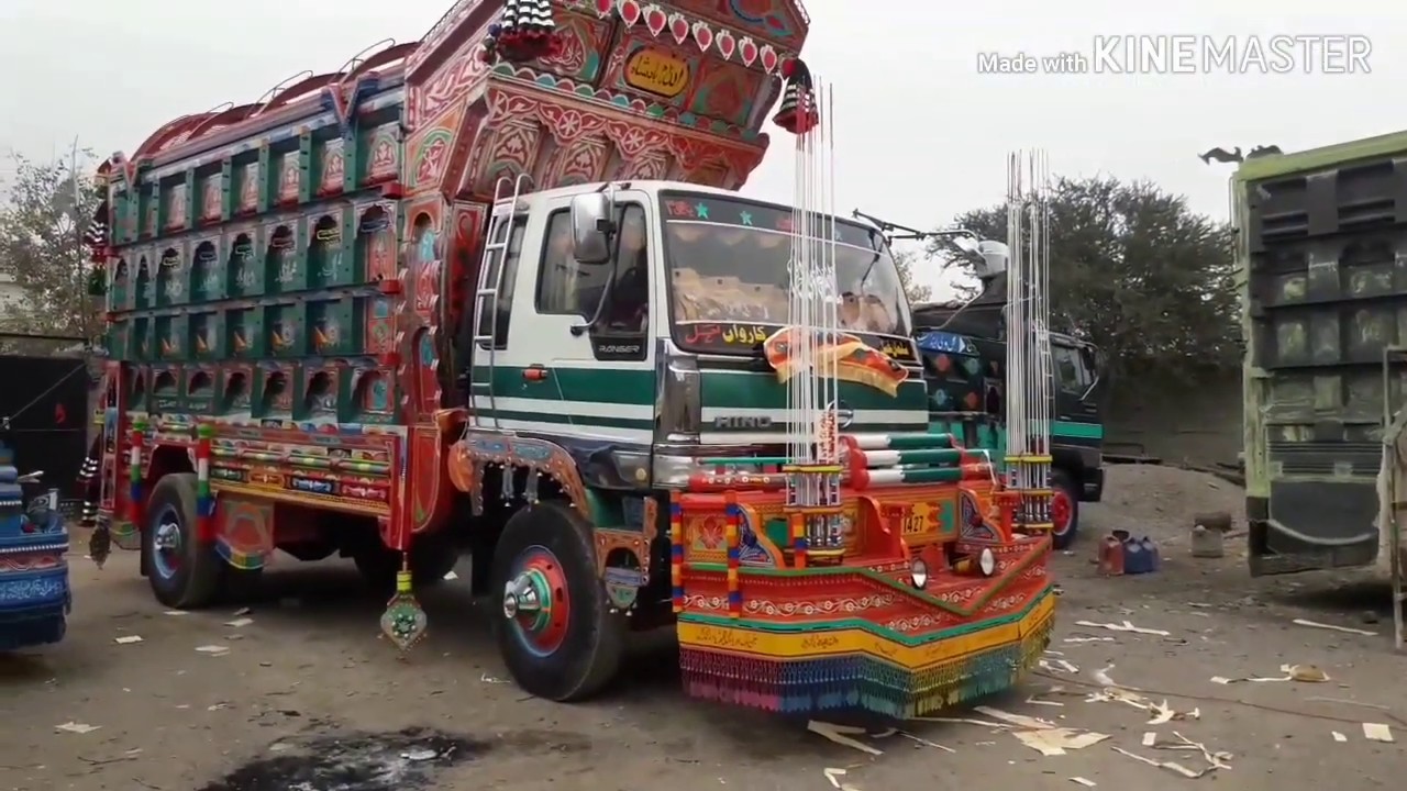 How to make a Hino truck body, with Pakistani truck art and panting