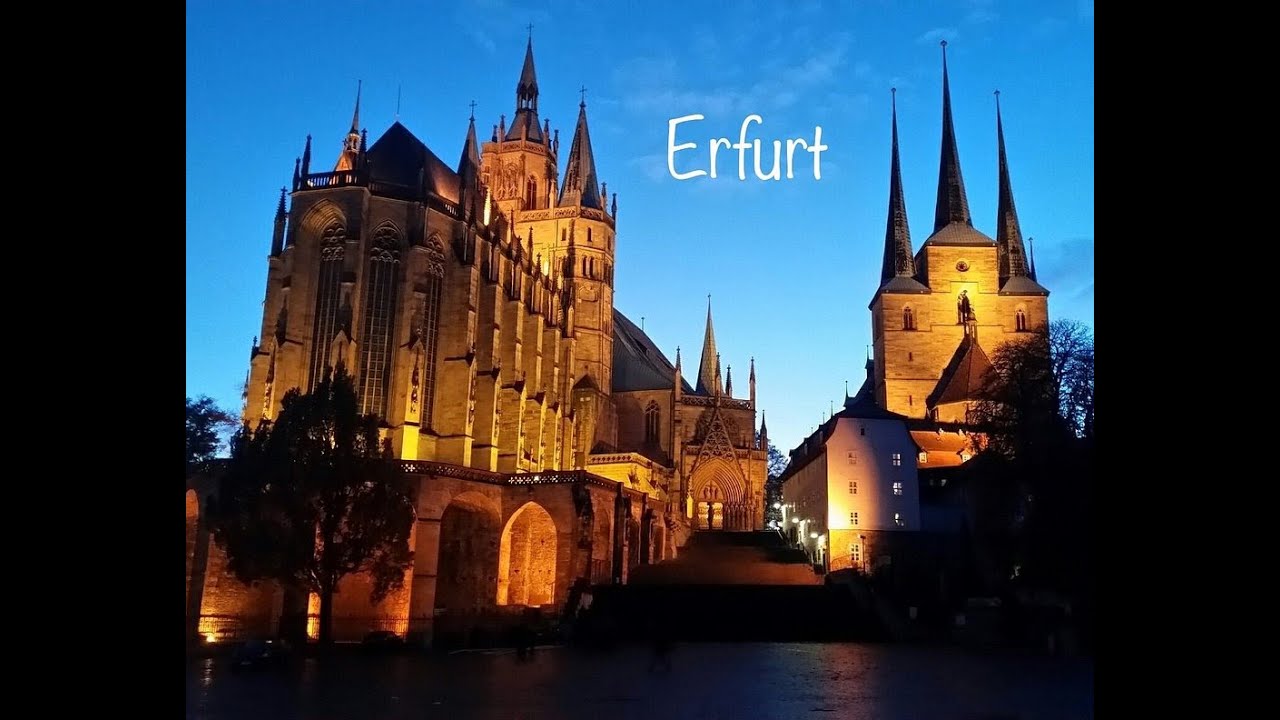 Erfurt (Stadt in Thüringen) - November 2025.  Короткий отпуск в г Erfurt- семейное видео .