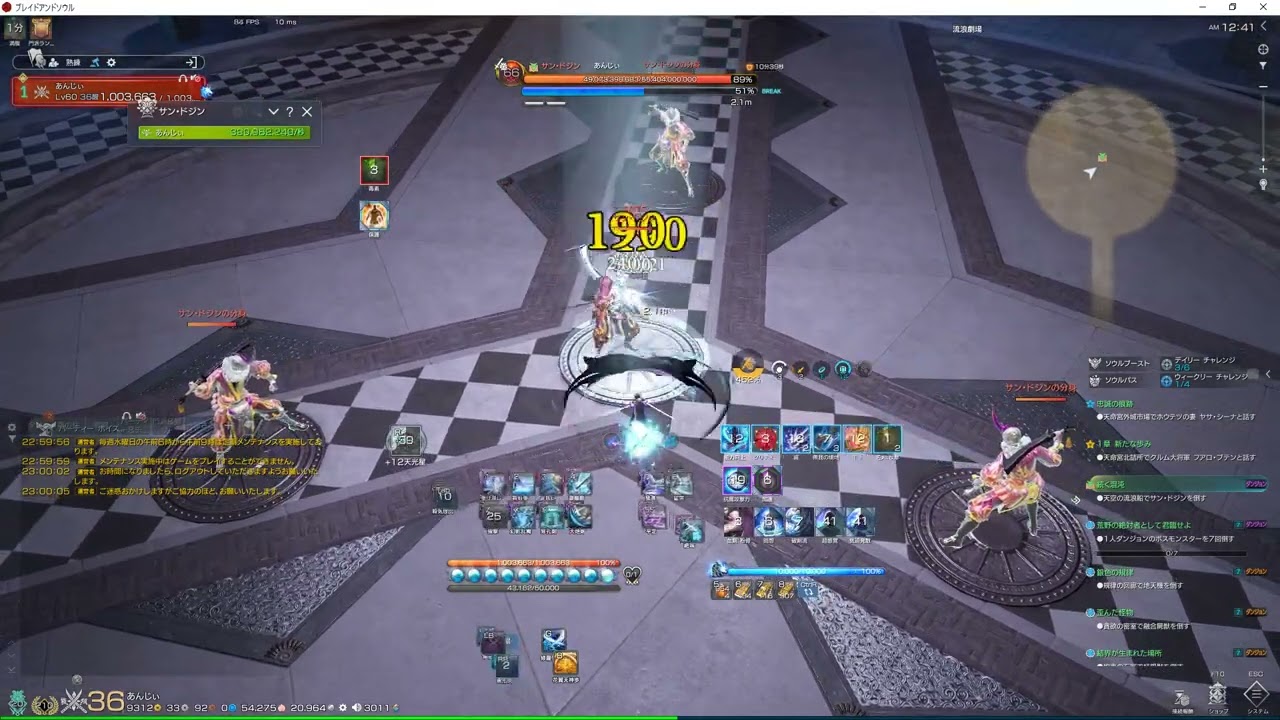 BnS　熟練流浪船　双剣ソロ