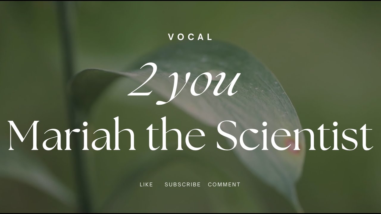2 You - Mariah the Scientist | (Vocal Only/Acapella)