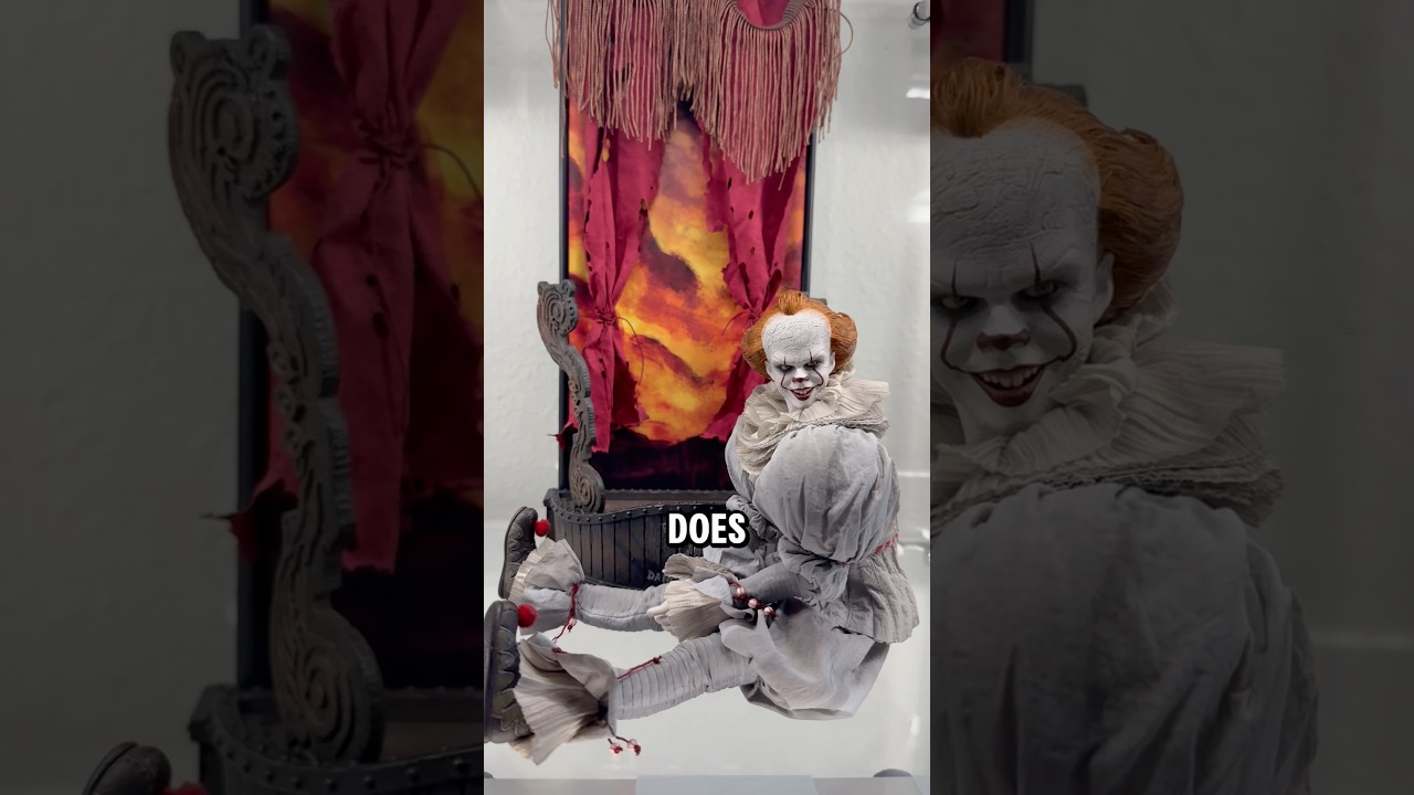 INART PENNYWISE REVIEW 😂🤡 #pennywise #pennywisetheclown #it #horror #billskarsgard #actionfigures