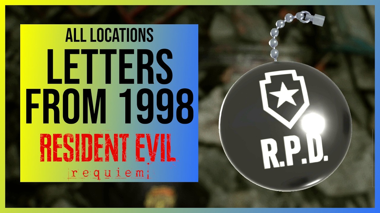 Letters from 1998 Locations in Resident Evil Requiem for R.P.D. Charm