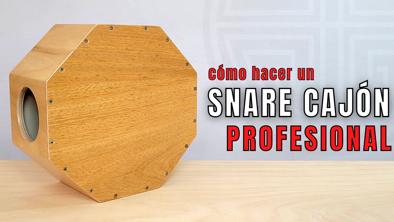 como hacer un SNARE CAJON octogonal - tipo LP Djembe conga redoblante tambor