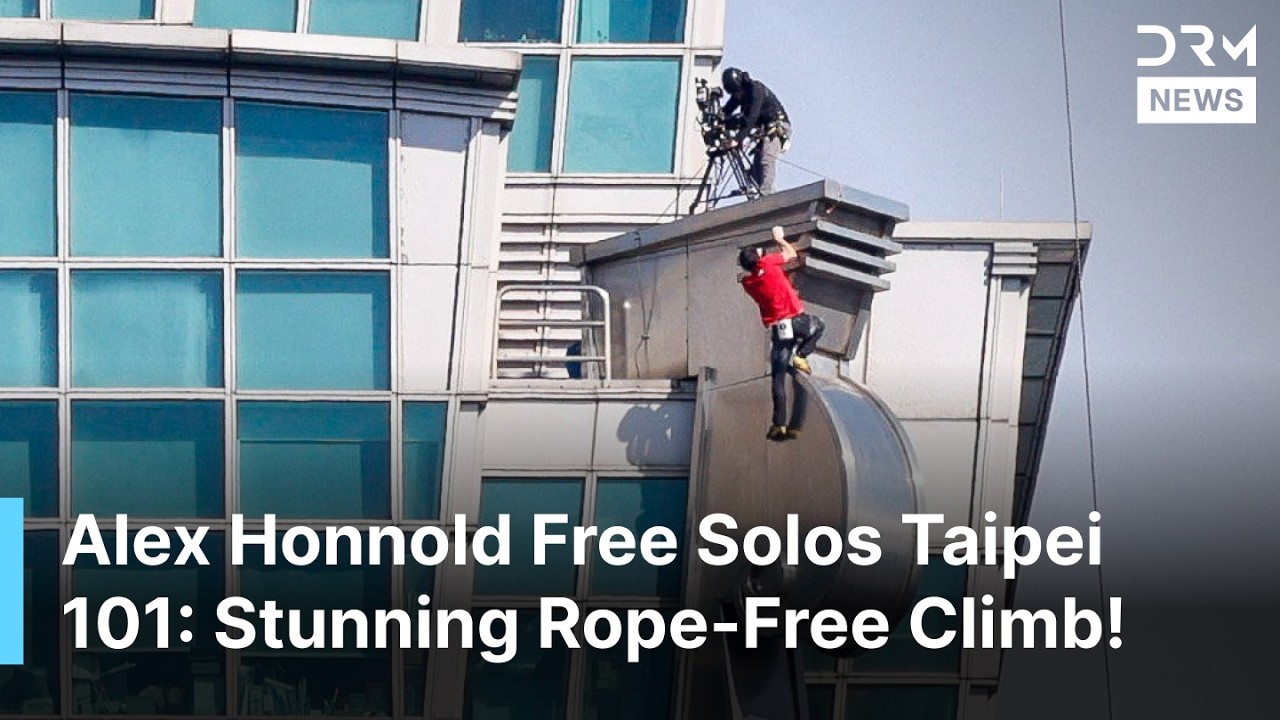 MUST WATCH: Alex Honnold Free Soloes Taipei 101 Skyscraper Without Safety Gear | DRM News | AD1Z