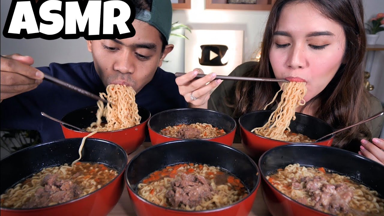 ASMR BAKMI MEWAH SOP BUNTUT BARENG SHELY CHE!!