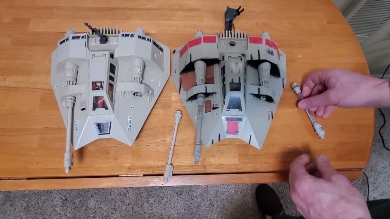 1980 Kenner Snowspeeder Comparison to the 1996 Hasbro Release
