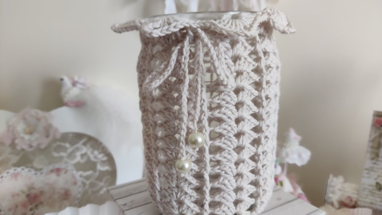 Comment réaliser un #cache-pot au #crochet facilement pour les débutants #tutoriel 🧶🪡❤️