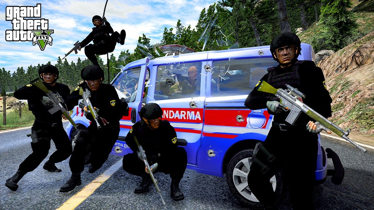 JANDARMA DEVRİYE ARACINI KURTARMA OPERASYONU! - GTA 5 ÖZEL HAREKAT MODU