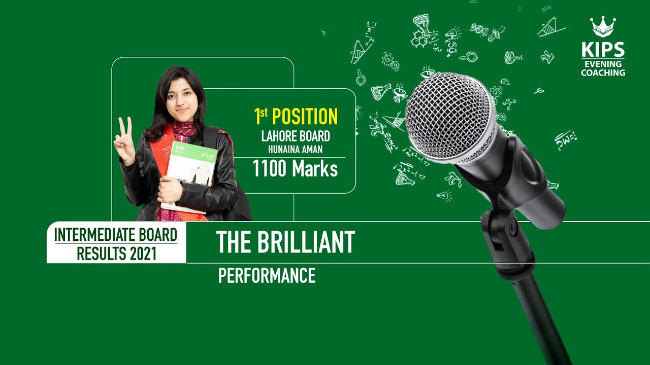 Hunaina Aman | 1st Position in Inter Results 2021 | KIPS Evening Coaching | R&T Session