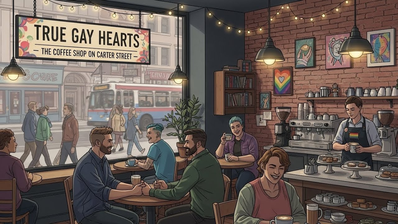 TRUE GAY HEARTS: THE COFFEE SHOP ON CARTER STREET  #QueerLove