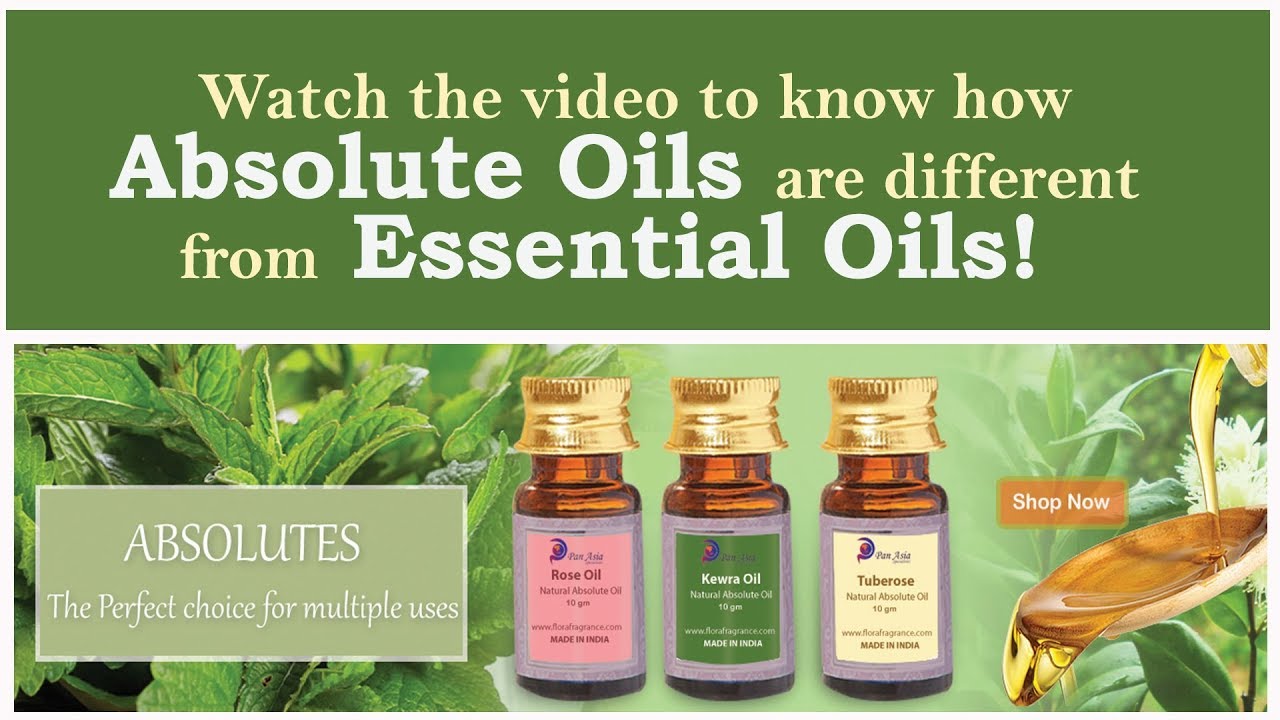 Watch the video to know how absolute oils are different from essential oils!