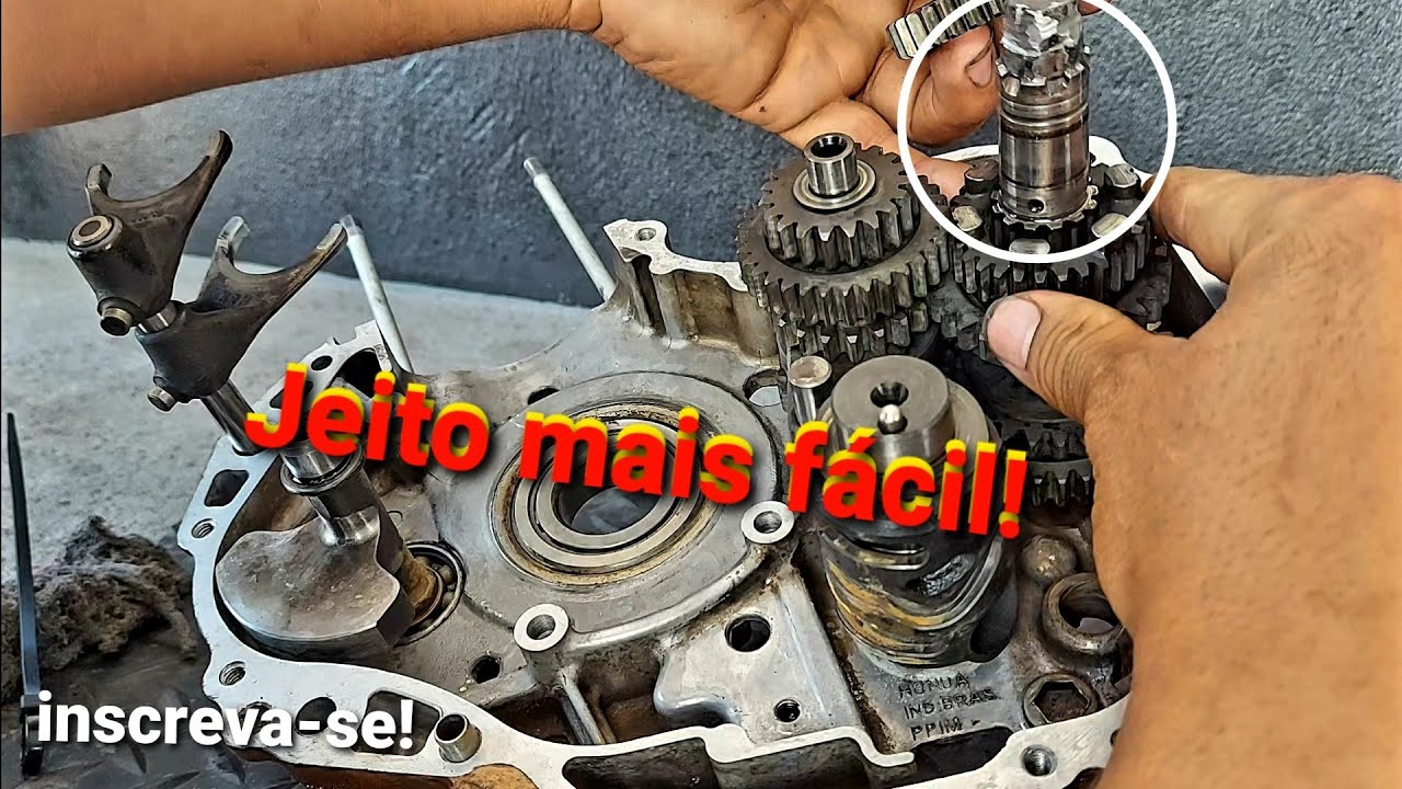 como montar eixo do pinhão da titan 150 a melhor montagem q vc verá.