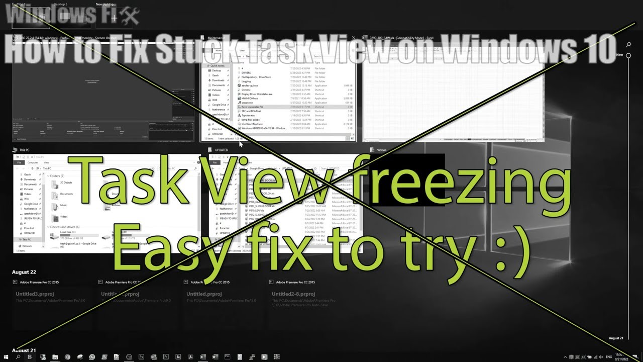 How to Fix a Stuck Task View (WIN+TAB) // Windows