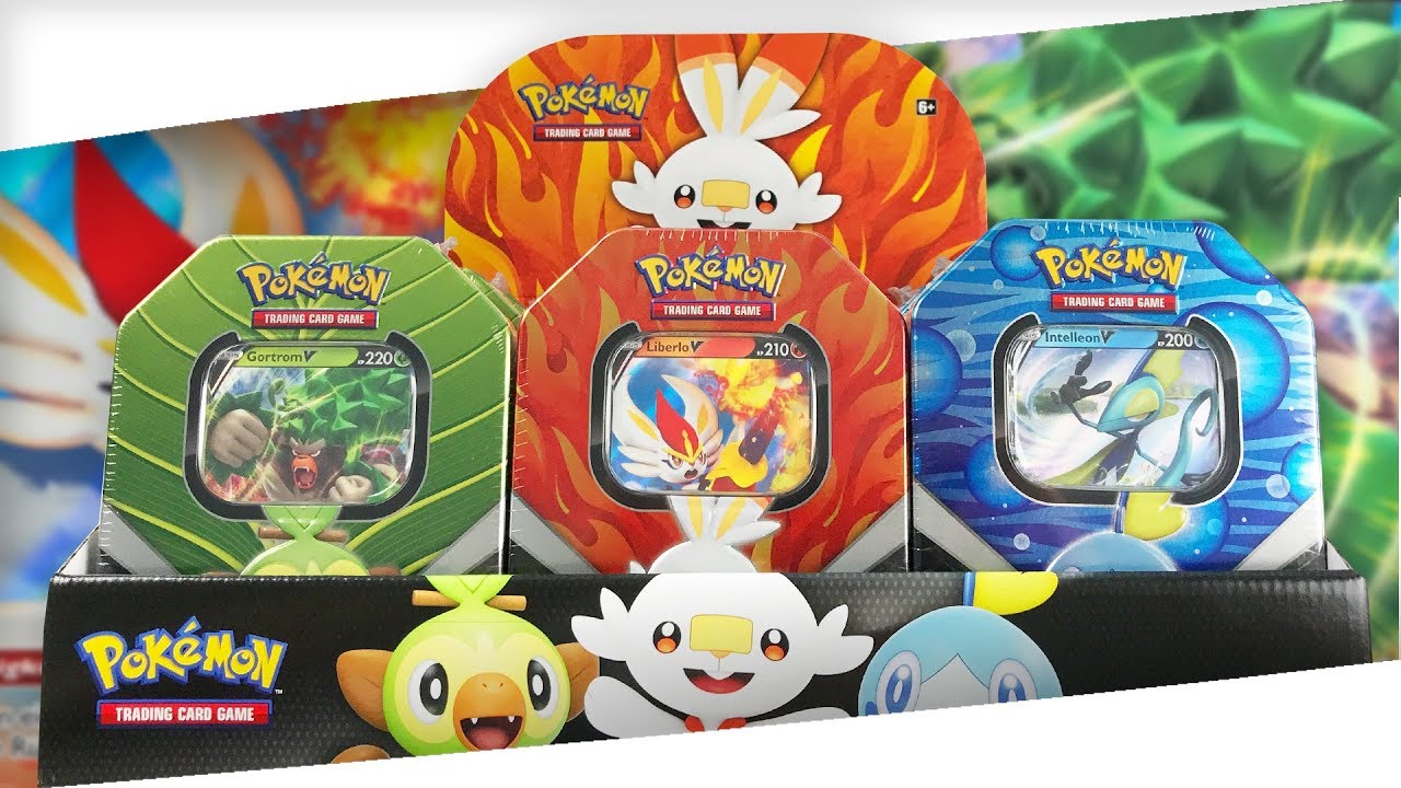 KOMPLETTES TIN DISPLAY! GORTROM V LIBERLO V INTELLEON V TIN BOXEN! Pokemon Booster Unboxing Opening