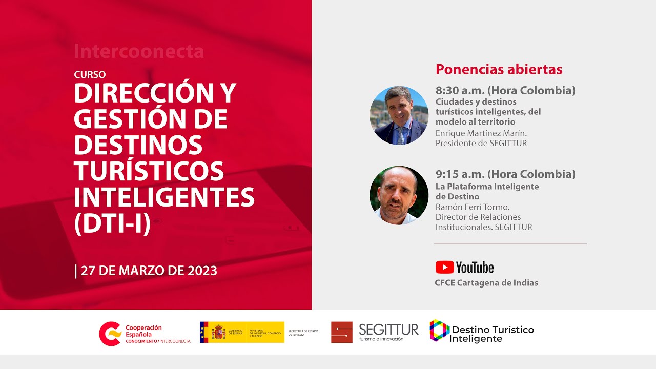 CURSO - DIRECCIÓN Y GESTIÓN DE DESTINOS TURÍSTICOS INTELIGENTES (DTI-I)