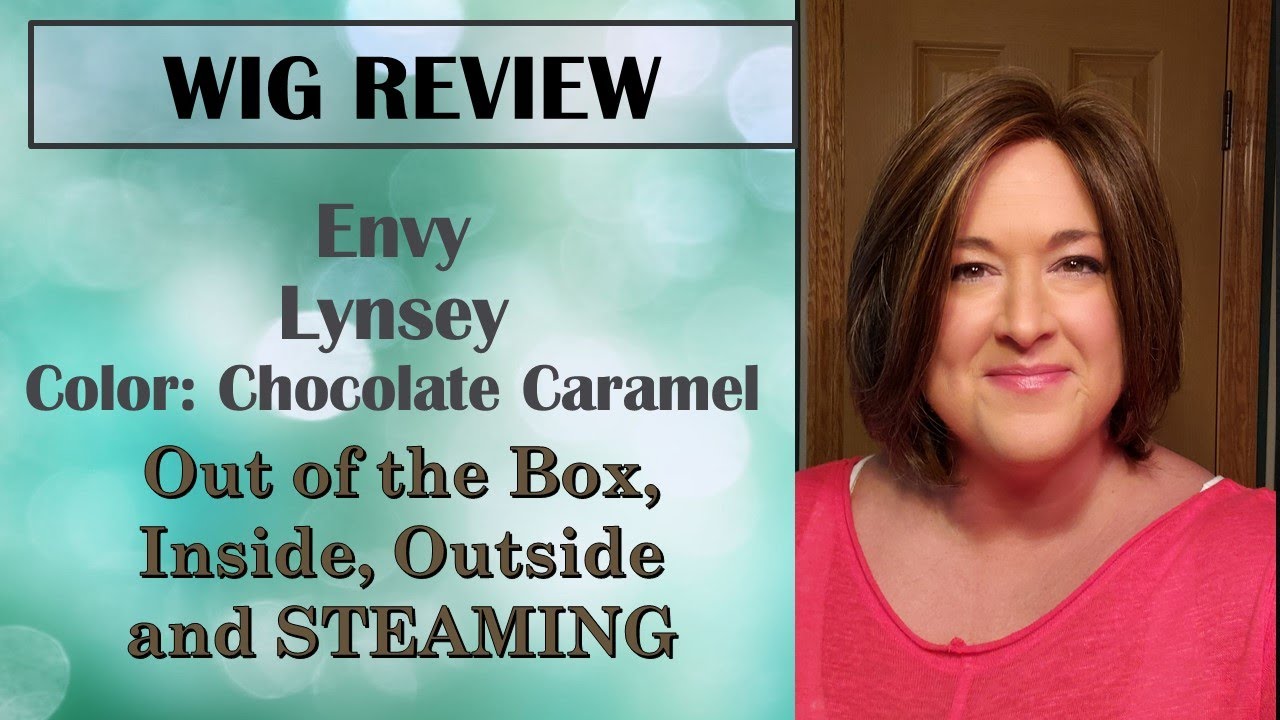 How to STEAM a wig! | Envy Lynsey in Chocolate Caramel - Envyhair human hair synthetic blend wig