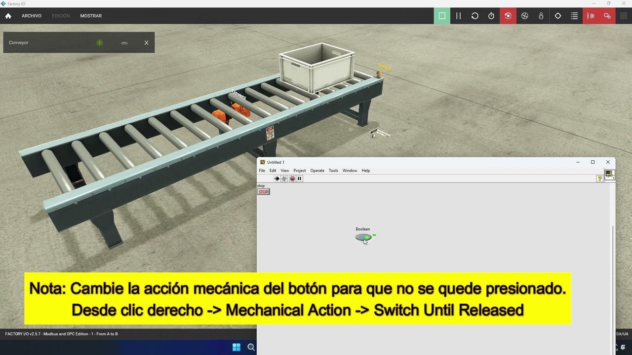 Conectar Variables de RSLogix con Factory IO y LabVIEW
