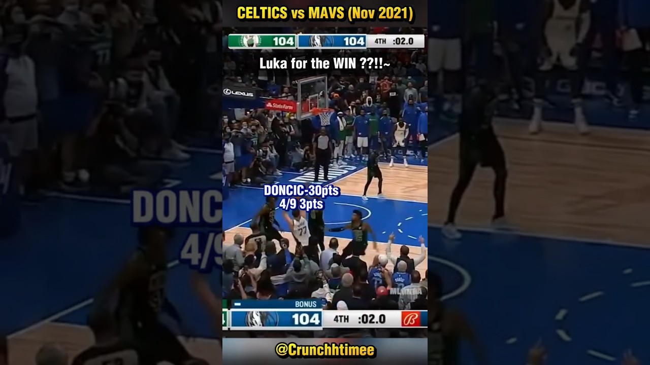 ДОНЧИЧ У СИГНАЛА!🤯🔥 Финал матча &laquo;Мэвс&raquo; &mdash; &laquo;Селтикс&raquo; (2021) #nba #mavs #lukadoncic