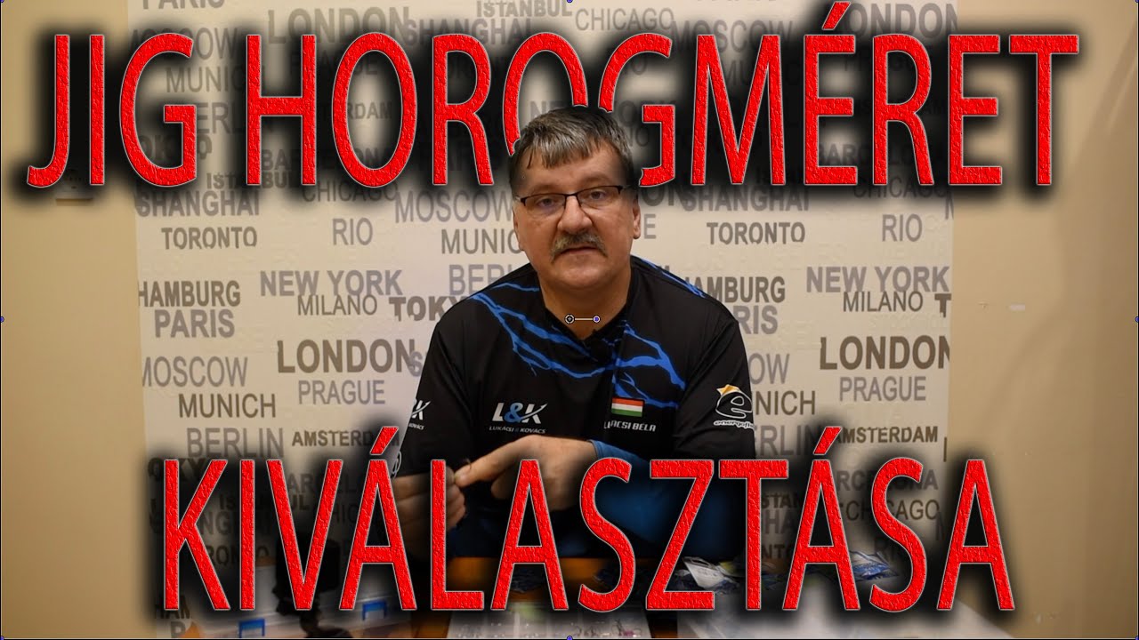 Jig fej  horog méretének kiválasztása