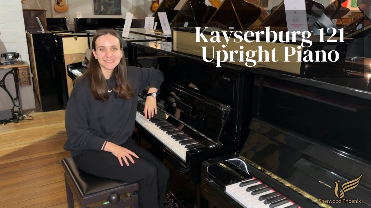 Kayserburg 121 Upright Piano Artist Edition Black Polyester | Review & Demo | Sherwood Phoenix