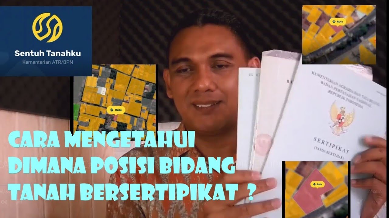 Cara mudah mencari LOKASI TANAH di SERTIPIKAT dengan Handphone -  APLIKASI SENTUH TANAHKU
