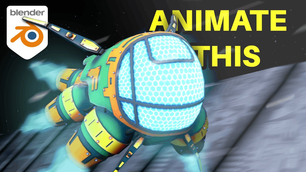 Create A Spaceship Animation In Just 5 Minutes! Blender Tutorial