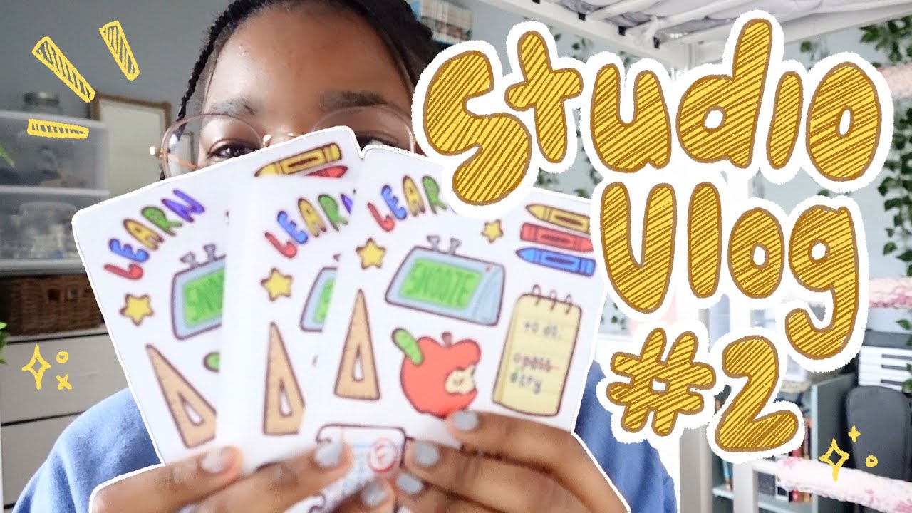 studio vlog 02✨ // new stickers, designing washi tapes // todooi ✏️