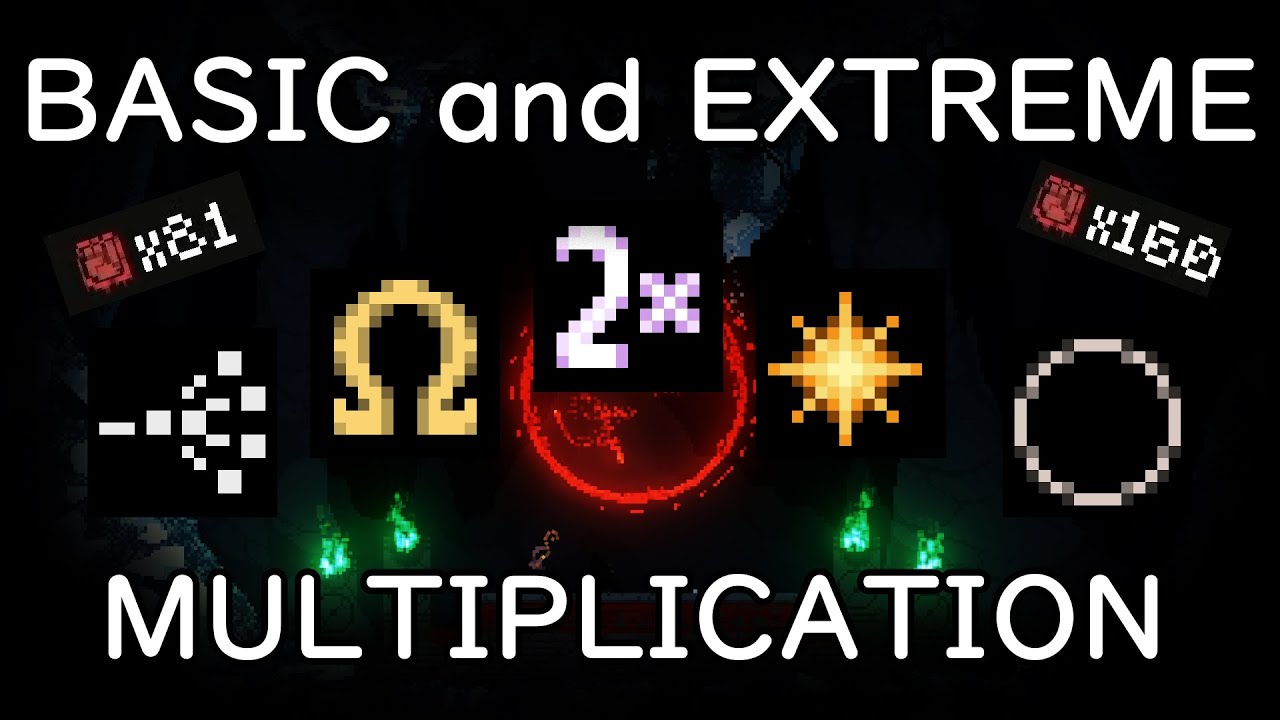 Noita Science - How to turn 1 modifier into 1600