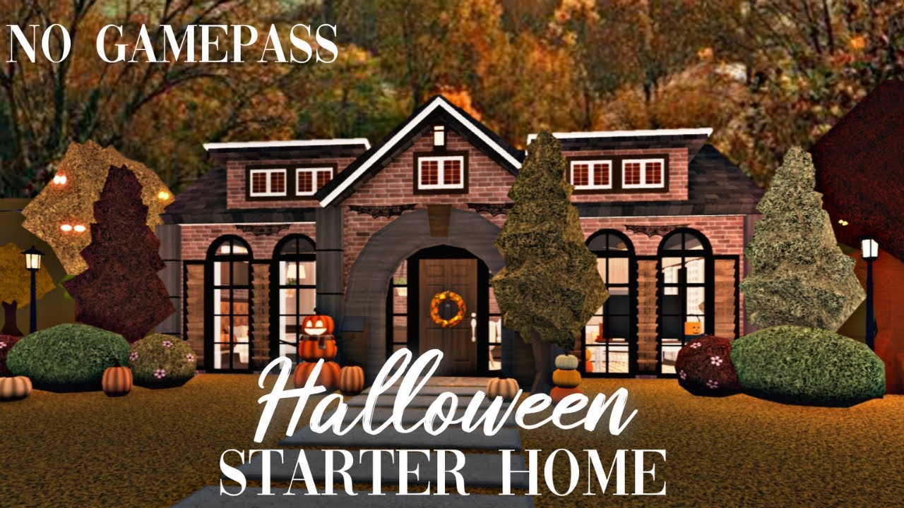 Roblox Bloxburg - No Gamepass Halloween Starter Home - Minami Oroi