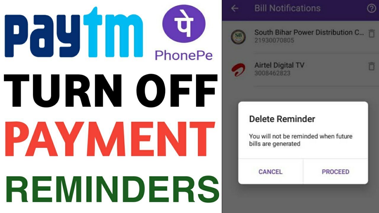 How to turn off payment reminders from Paytm, PhonePe and other apps