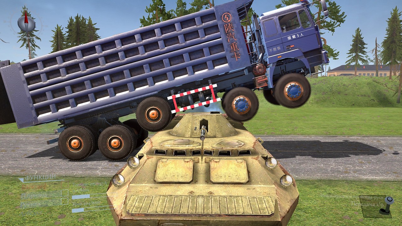 Truck vs Extreme Broken Road with Speed Bumps - Spintires: Mudrunner Gameplay #215