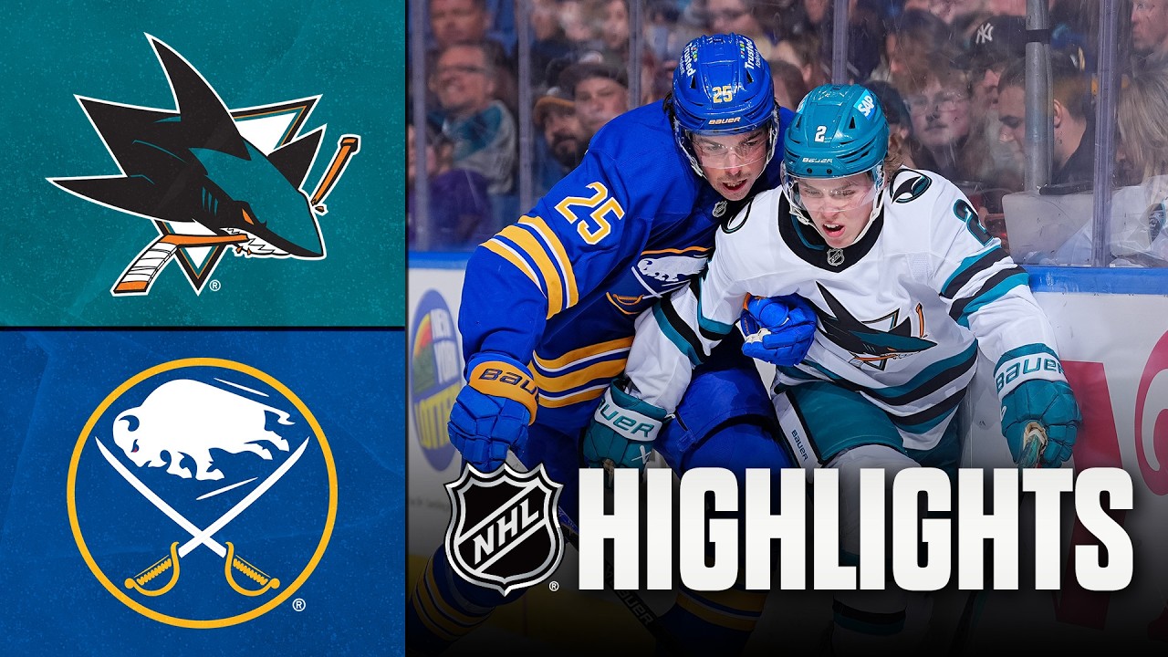 Sharks vs. Sabres | NHL Highlights | March 10, 2026