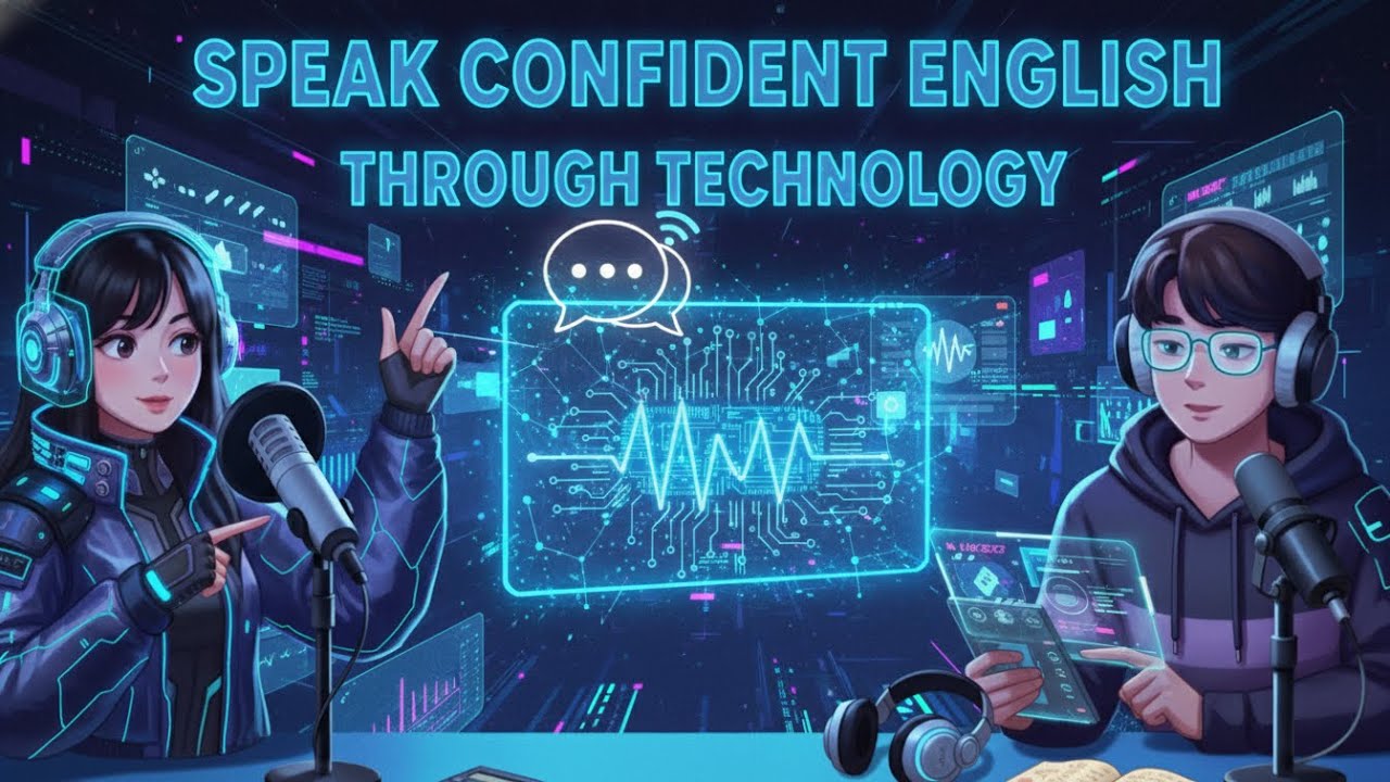 Easy English Podcast on daily technology life to boost confident speaking and conversation skill